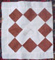 1840-50's Cecelia Wheeler Family Antique Quilt Square