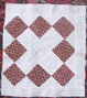 1840's 50's Benton Rogers Family Antique Quilt Square