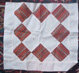 1840-50's Mrs. Joel Guy Family Antique Quilt Square