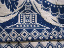 1849 Lucy & Thaddeus Woolworth Family Handwoven Antique Coverlet